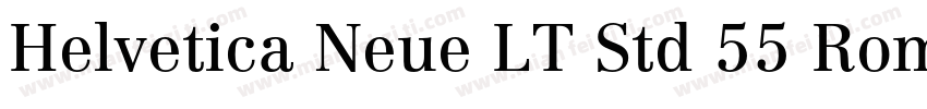 Helvetica Neue LT Std 55 Roman字体转换